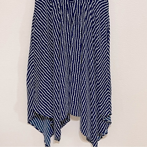 Gaby Skye Striped Dress Hankerchief Hem Size 12 - Picture 8 of 16
